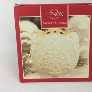 Lenox Holiday Christmas Merry Lights Tree Garland Scallop Votive Candle Holder